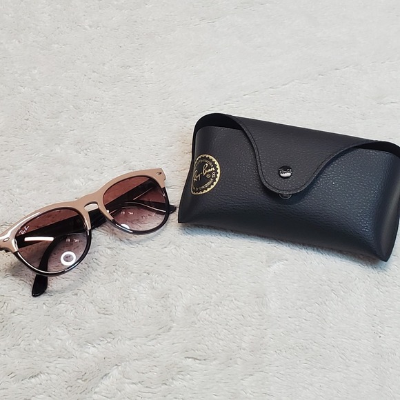 Ray-Ban Iris RB4472 Black Pink Beige Round Sunglasses Accessories Classic Luxury main image 9
